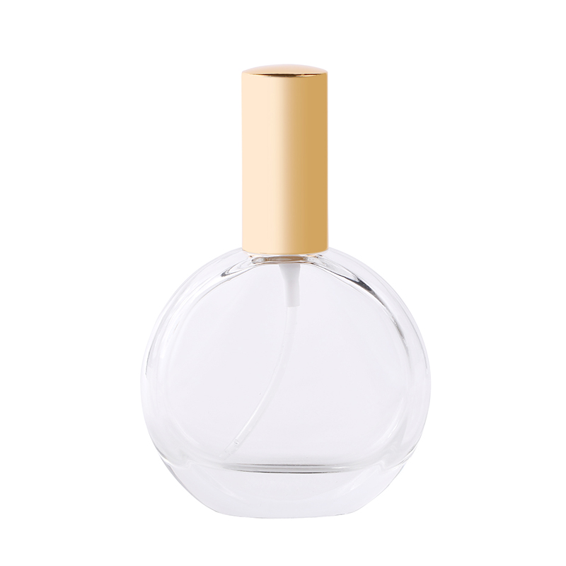 50ml small empty round perfume oil bottles for hair oil with dropper