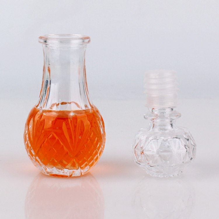 50ml small glass bottle wine bottle whisky bottle with stopper