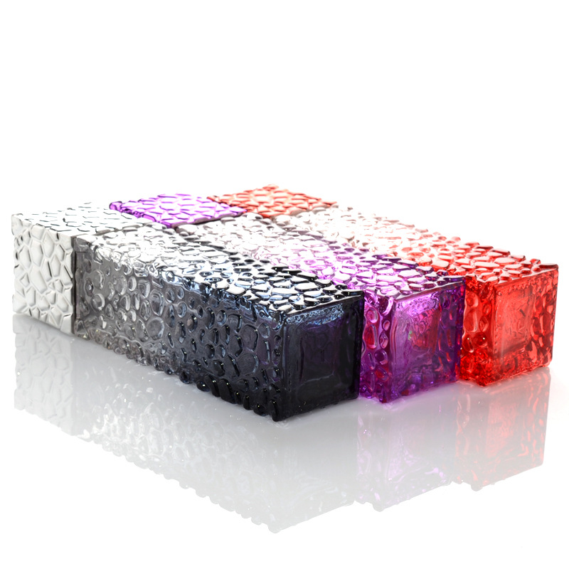 50ml square Glass perfume bottles with atomizer for perfums glass containers for perfume