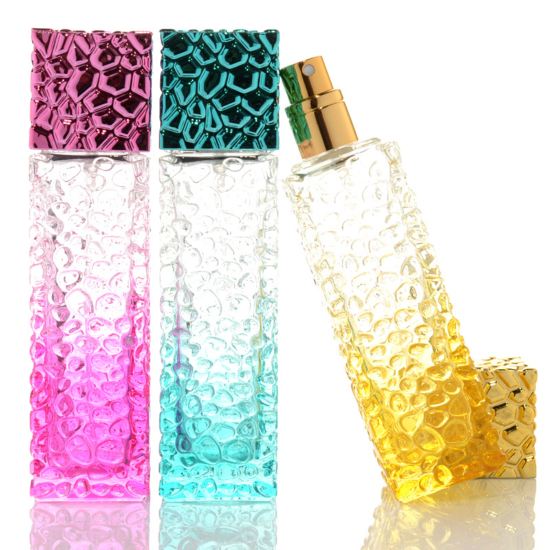 50ml square Glass perfume bottles with atomizer for perfums glass containers for perfume