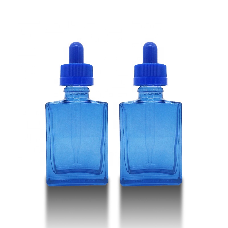50ml square glass bottle glass bottle rectangle/30ml rectangular glass bottle perfume oils bottles/square pump glass bottle