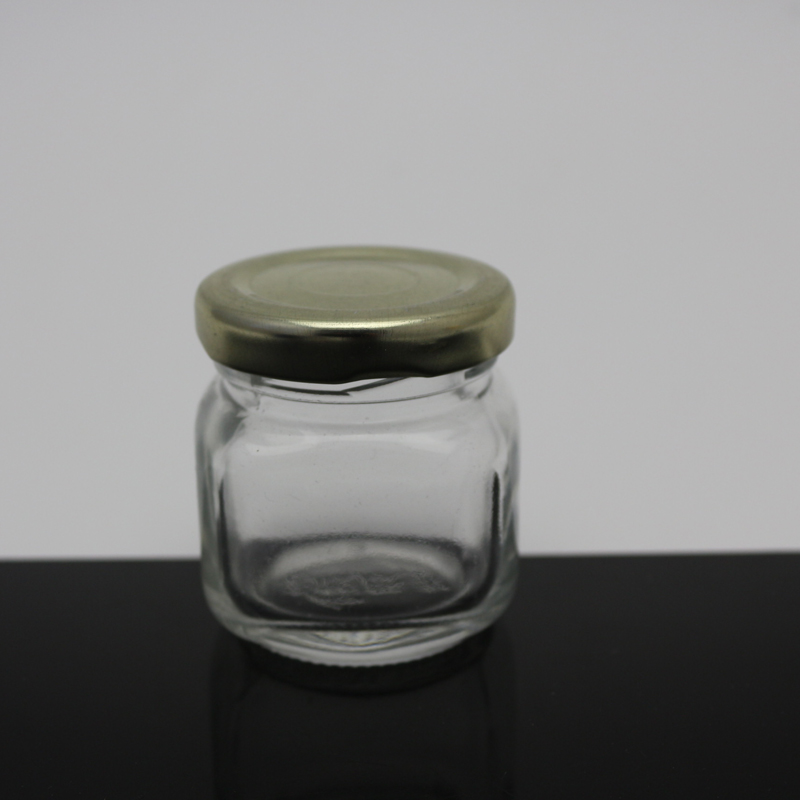50ml square glass jar 50ml honey glass bottle