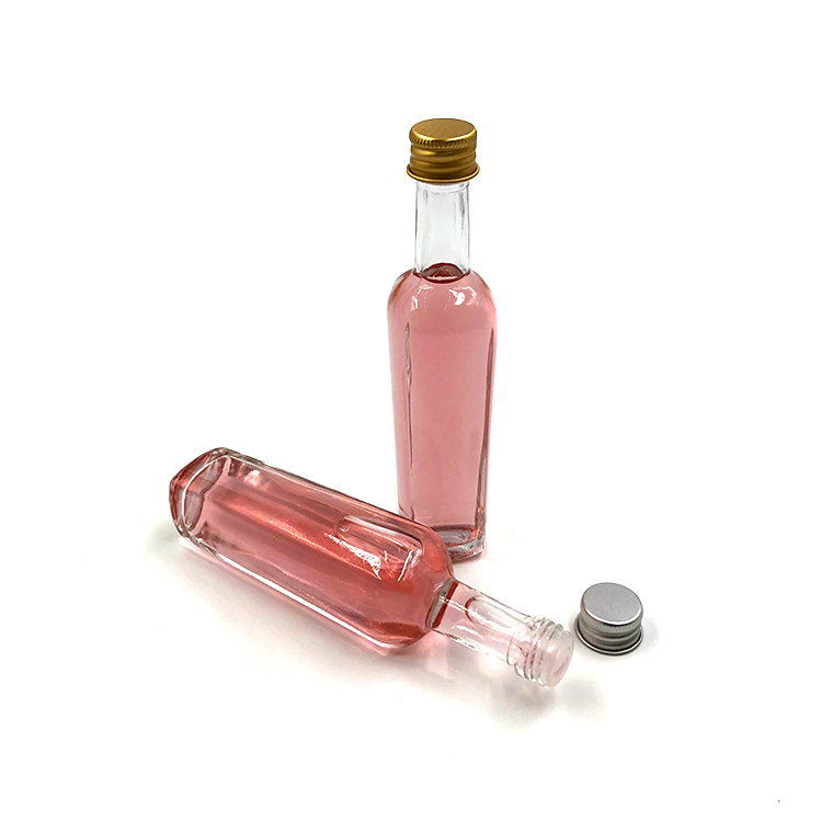 50ml square glass liquor spirit bottle