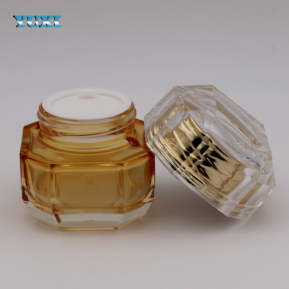 50ml unique square cosmetic glass jars