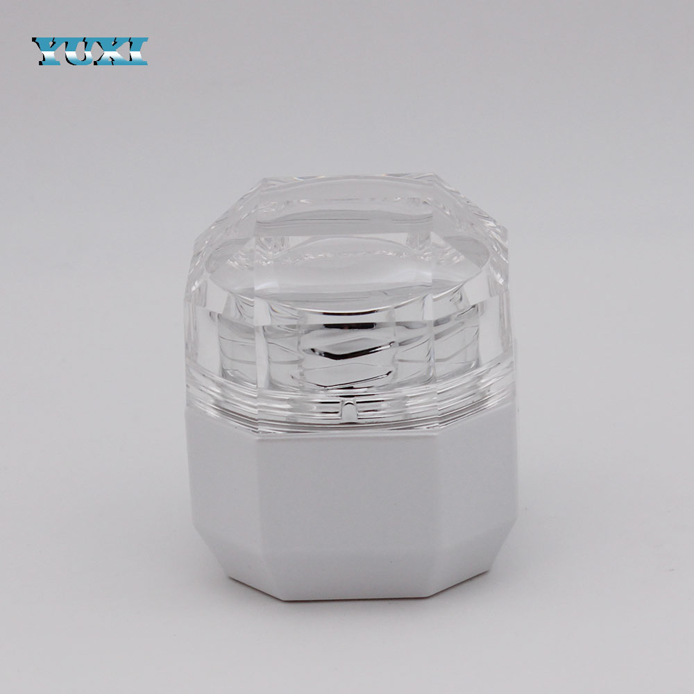 50ml unique square cosmetic glass jars