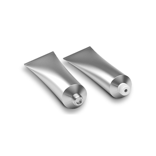 50ml white matt tube screw thread packaging with its rack gloss vide transparent soft round top applicator tube with silicone