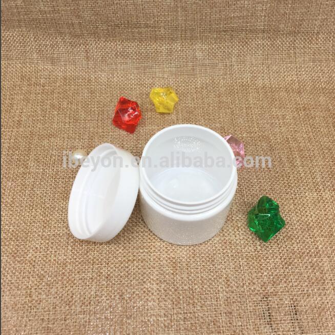 50ml white plastic PETcream cosmetics jar empty jar