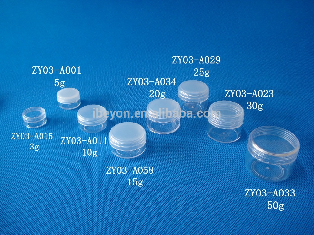 50ml white plastic PETcream cosmetics jar empty jar