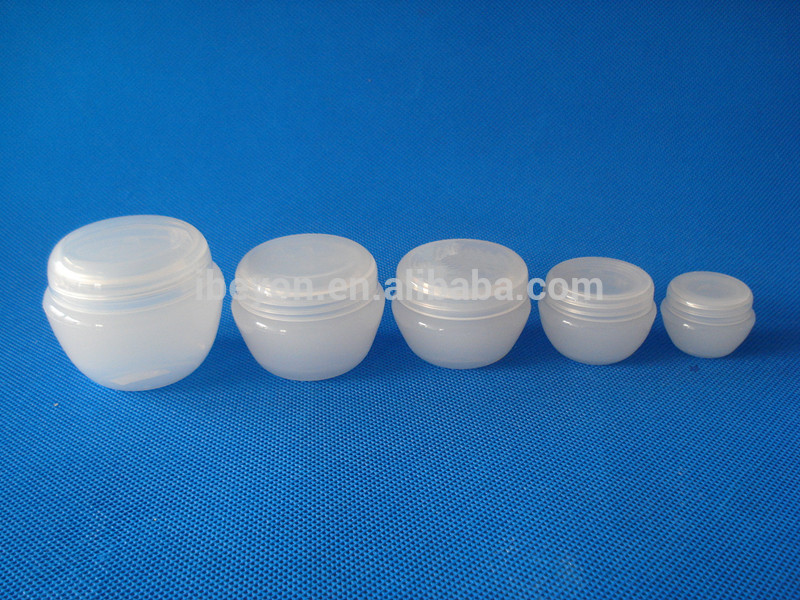 50ml white plastic PETcream cosmetics jar empty jar