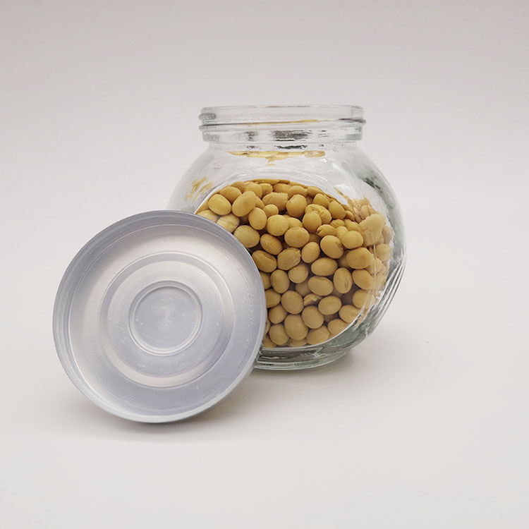 50ml180ml380ml480ml flat drum clear candy/cookie/ preserved fruit food container storage glass jars set