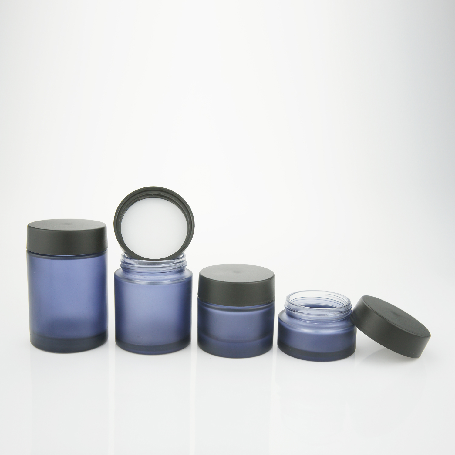 50ml70ml110ml150ml glass hemp container with child resistant cap