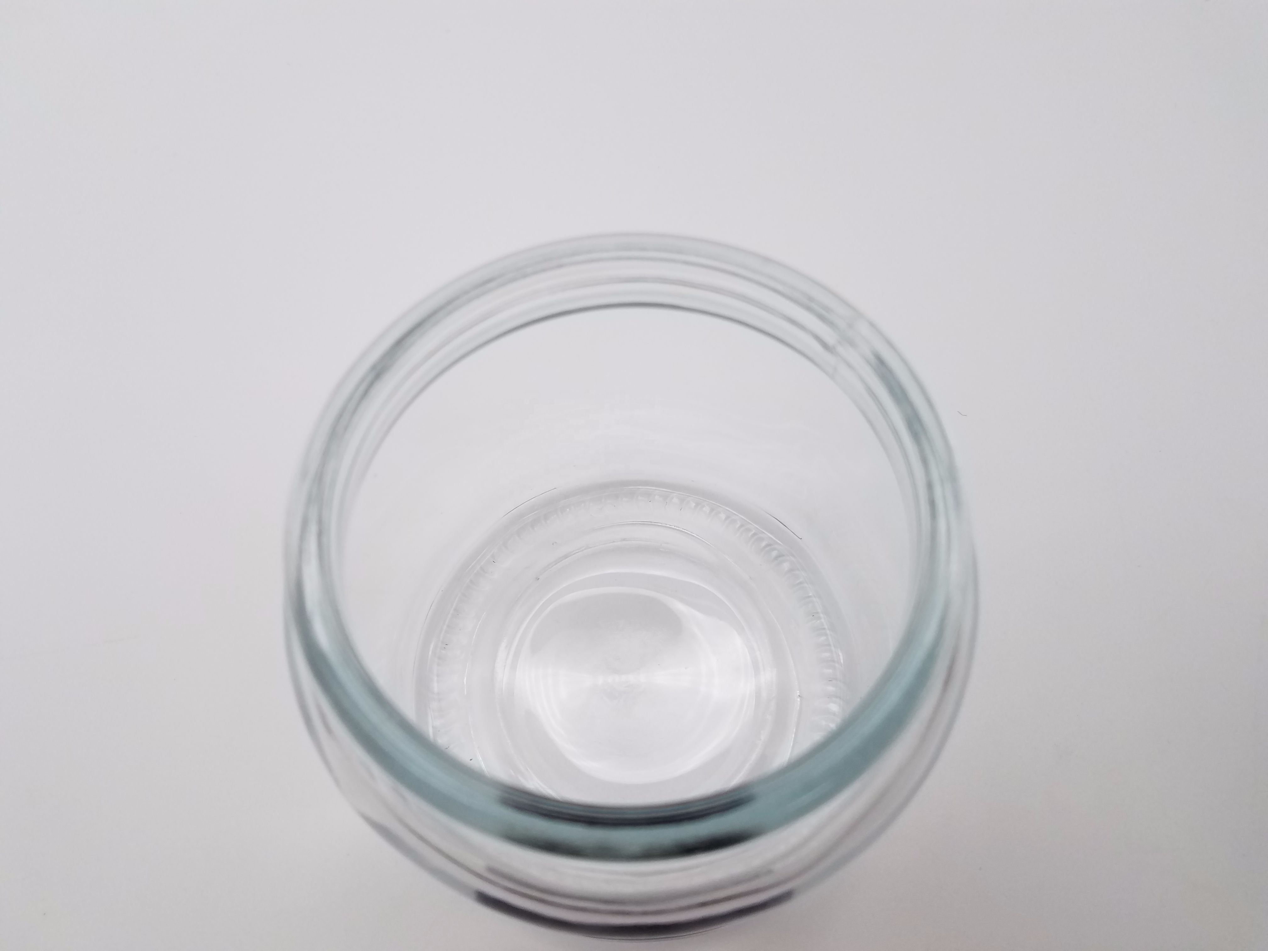 530ml medium clear round candy storage glass jar with dome lid