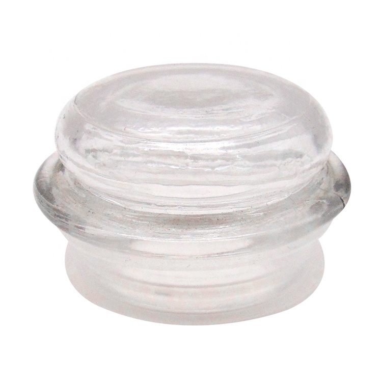 530ml medium clear round candy storage glass jar with dome lid