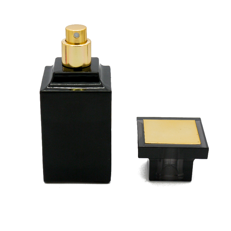 55 ml New DESIGN Wholesale oem luxury black empty glass Perfume Bottle