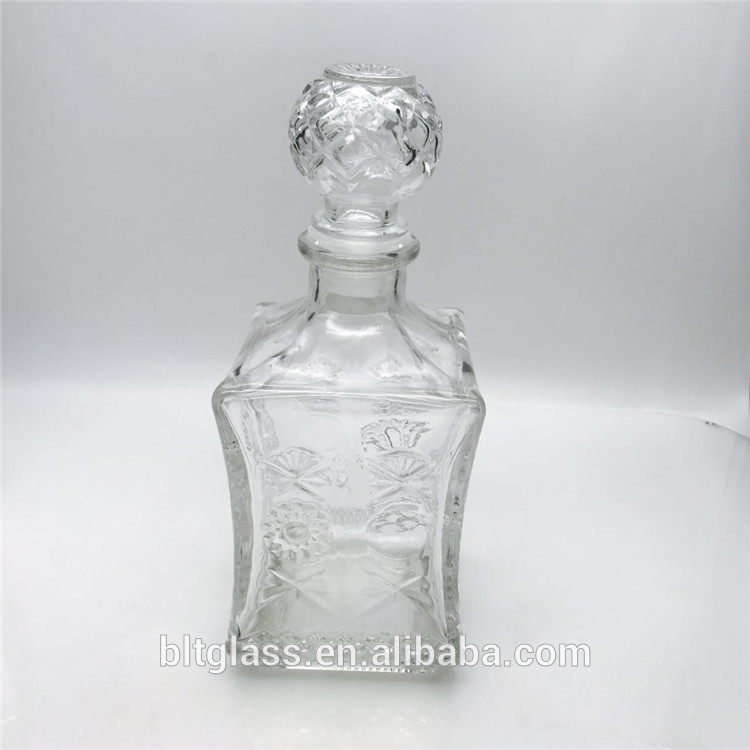 550ml 750ml 850ml 1L whiskey Crystal empty Wine Glass Bottles wholesale