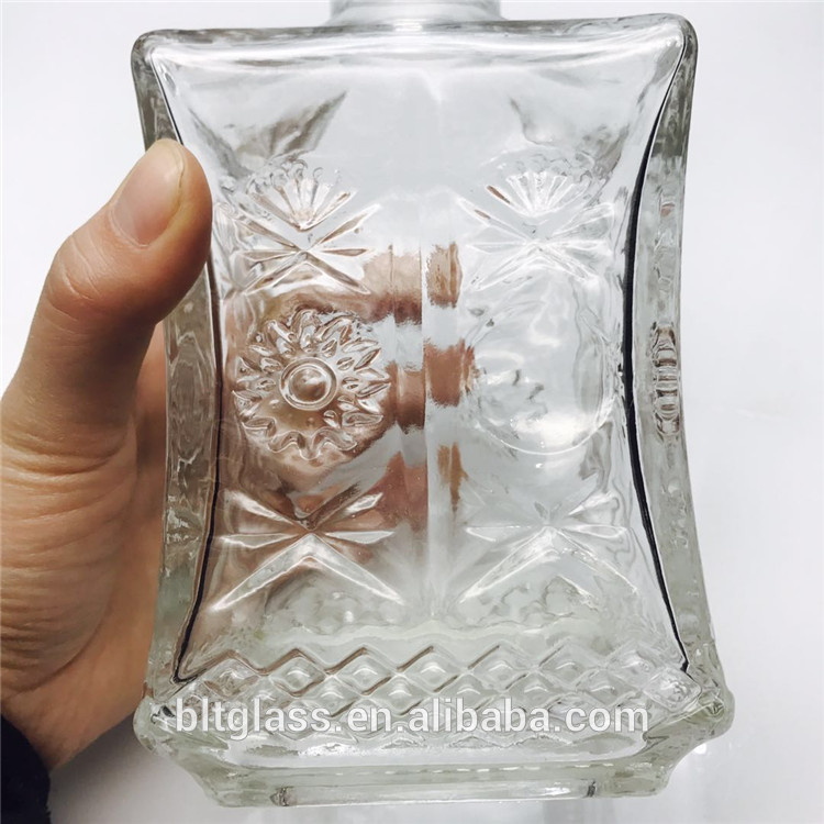 550ml 750ml 850ml 1L whiskey Crystal empty Wine Glass Bottles wholesale