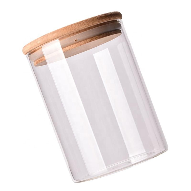 550ml900ml1200ml fancy clear food packaging storage glass garlic storage jar round jars for kitchen