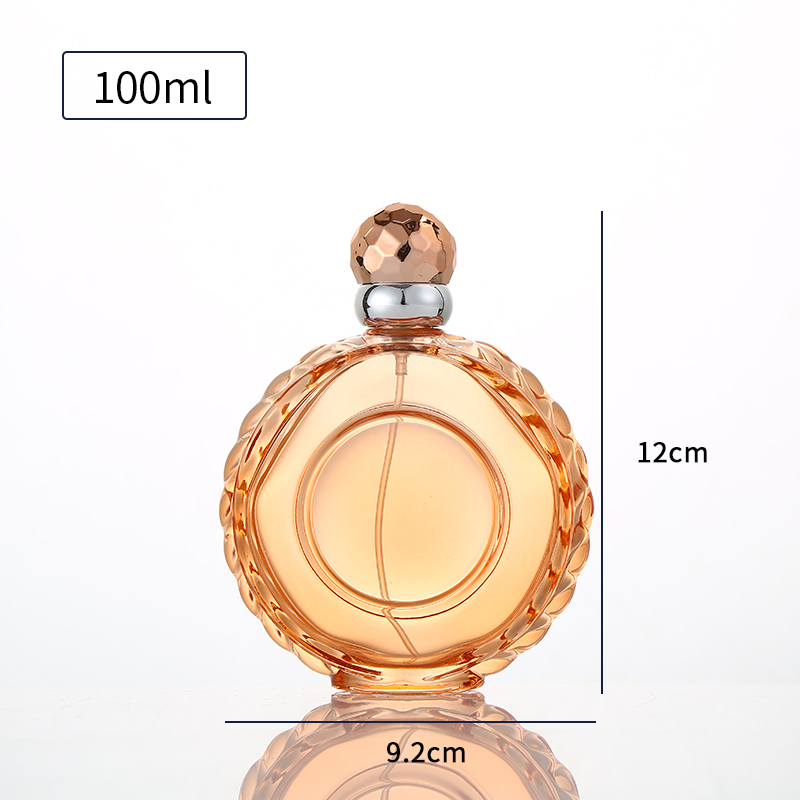 55ML 105ML Black Square Customized Cosmetic Bottles Empty Perfume Bottle Spray Bottle Luxury