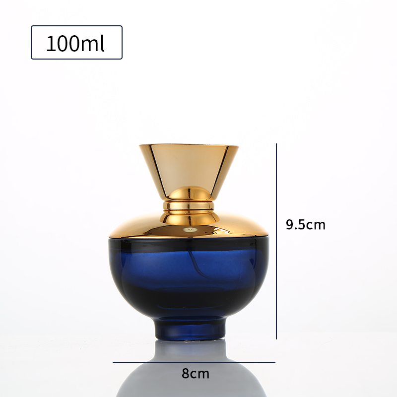 55ML 105ML Black Square Customized Cosmetic Bottles Empty Perfume Bottle Spray Bottle Luxury