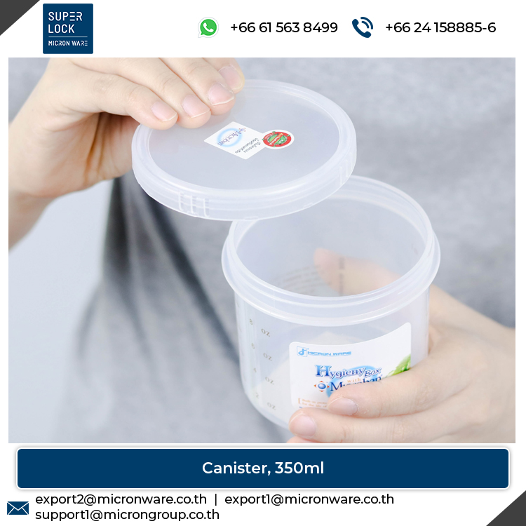 #5632 Premium Quality 350ml Capacity Plastic Food Storage Canister Manufacturer