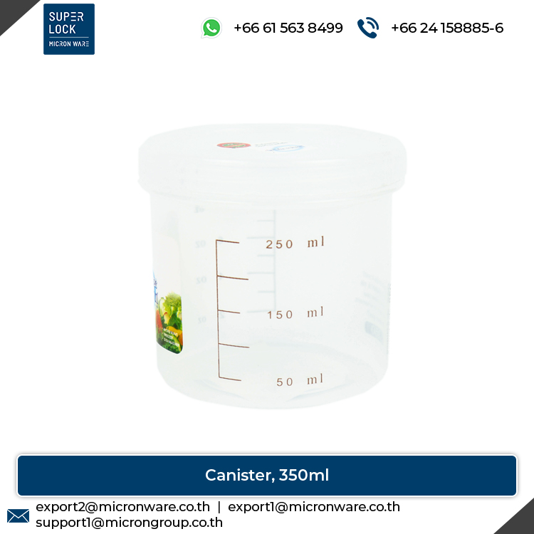 #5632 Premium Quality 350ml Capacity Plastic Food Storage Canister Manufacturer