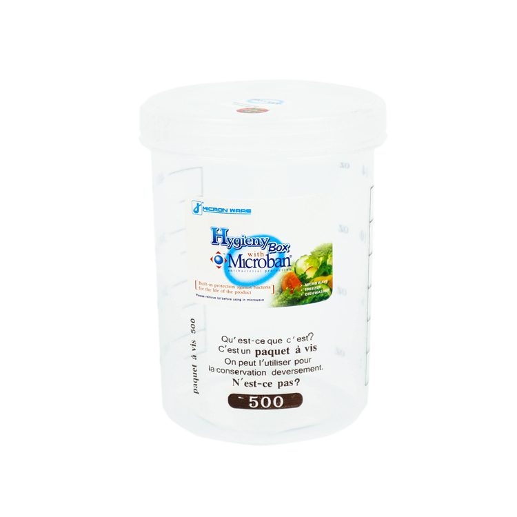 #5633 Airtight Superior Quality 500ml Plastic Food Storage Canister with Scale