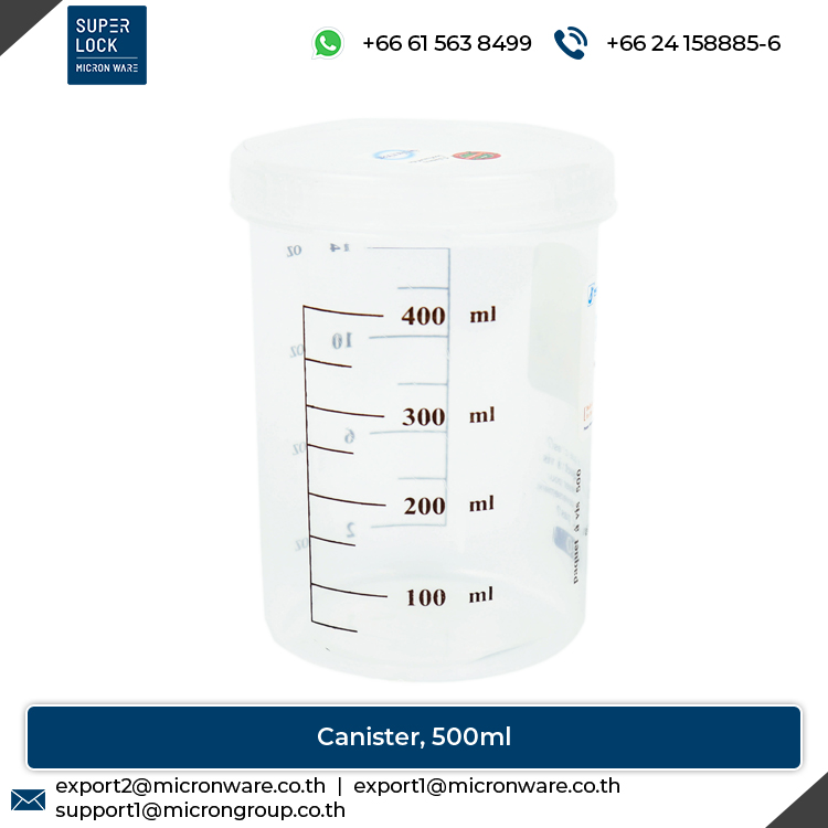 #5633 Airtight Superior Quality 500ml Plastic Food Storage Canister with Scale