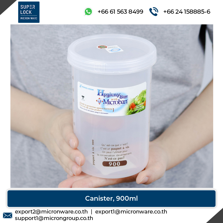 #5634 Hot Selling Dishwasher Safe Plastic Food Storage Canister with Scale