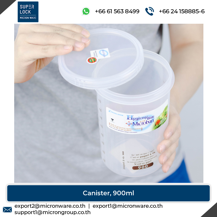 #5634 Hot Selling Dishwasher Safe Plastic Food Storage Canister with Scale