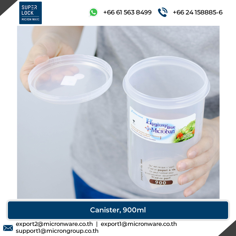 #5634 Hot Selling Dishwasher Safe Plastic Food Storage Canister with Scale