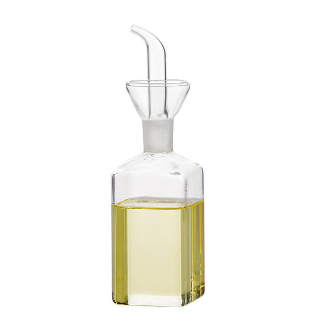 578 Transparent Glass Oil Bottle Kitchen Tools Soy Vinegar Sauce Container Simple Glasses Oil Can Creative Seasoning Bottle