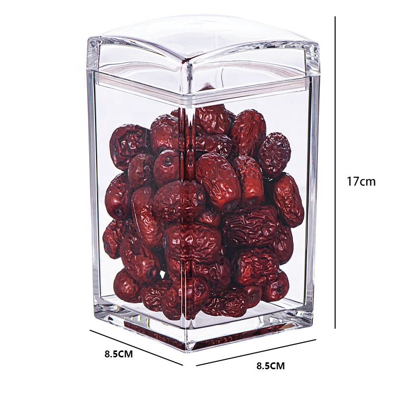 5830M 700ML Hot Sell Air Tight Jar Kitchen Transparent Food Preservation Tank Nut Snack Storage Container Acrylic Sealed Pot