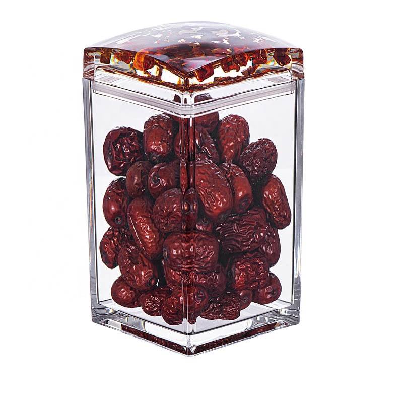 5830M 700ML Hot Sell Air Tight Jar Kitchen Transparent Food Preservation Tank Nut Snack Storage Container Acrylic Sealed Pot