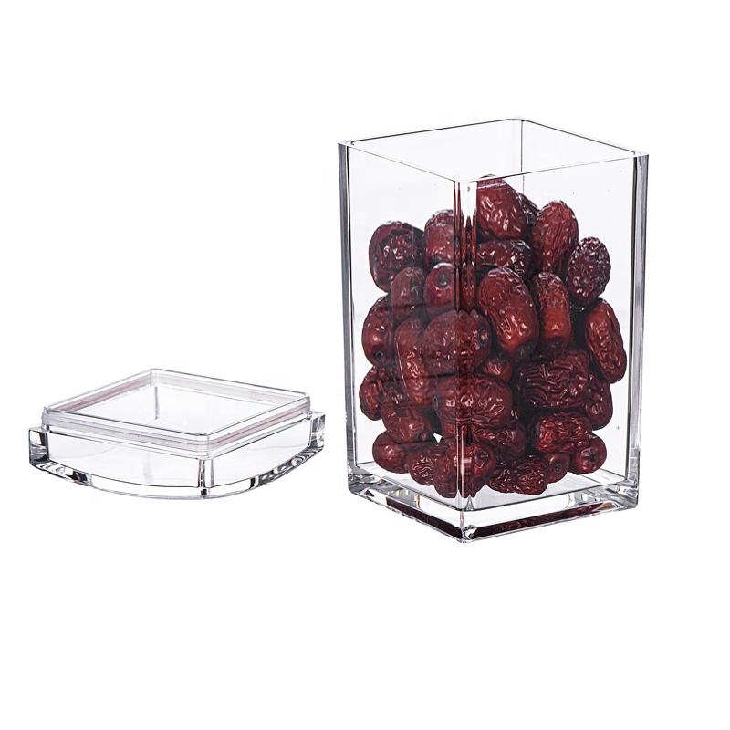 5830M 700ML Hot Sell Air Tight Jar Kitchen Transparent Food Preservation Tank Nut Snack Storage Container Acrylic Sealed Pot
