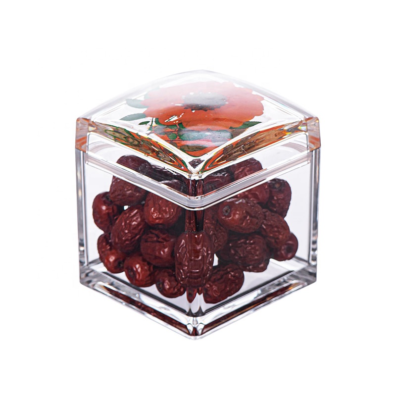5830XS 300ML New Popular Transparent Acrylic Jars Dried Grains Tank Household Grains Kitchen Storage Jar