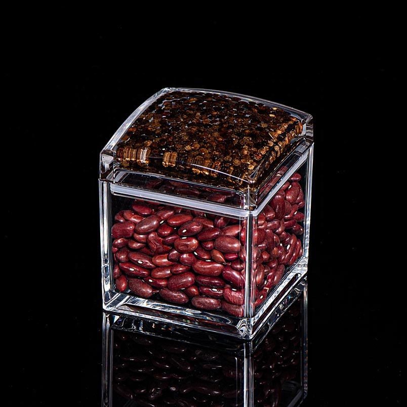 5830XS 300ML New Popular Transparent Acrylic Jars Dried Grains Tank Household Grains Kitchen Storage Jar