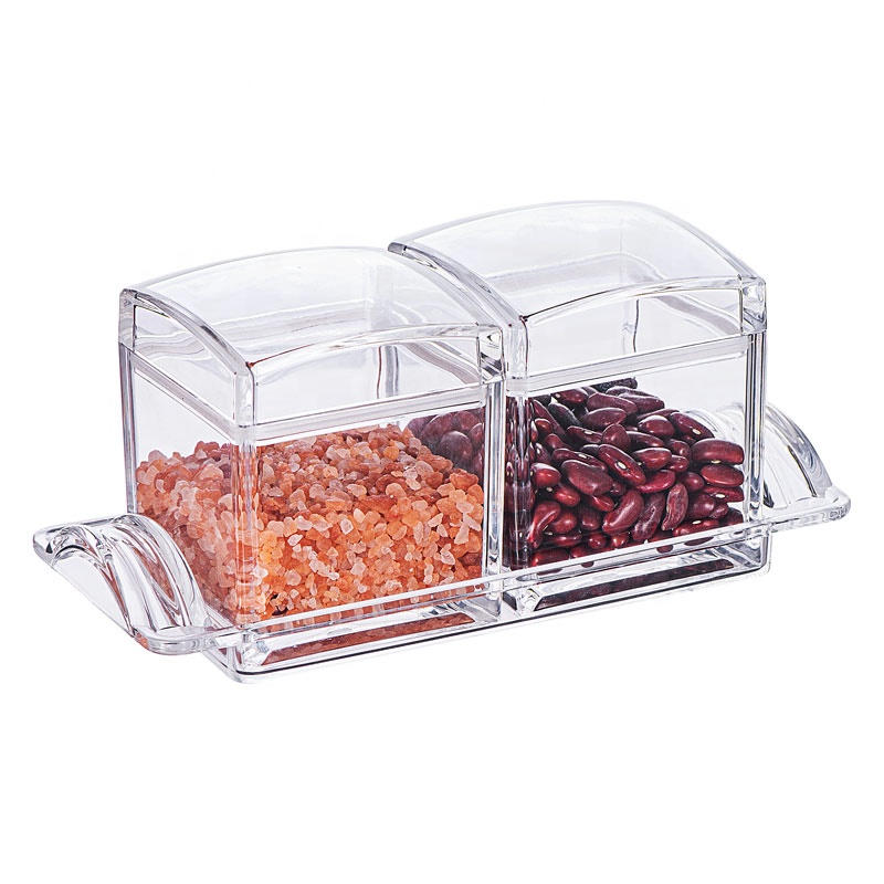 5830XSS2 600ML Hot Selling Transparent Acrylic Sealed Jar With Lid Beans Cereal Food Storage Sealed Container