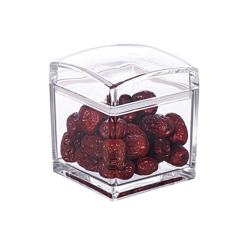 5830XSS3 900ML New Trending Product Transparent Food Grade Acrylic Coffee Contain Milk Powder Grains Seal Jar