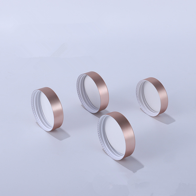 5G-100g frosted transparent glass rose Gold Cream jar