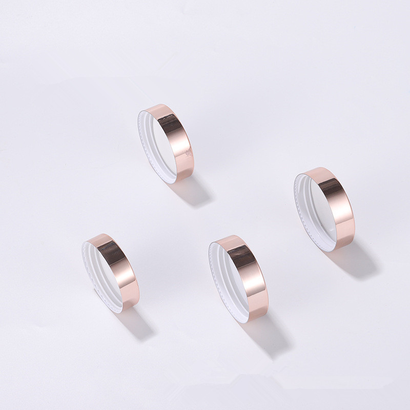 5G-100g frosted transparent glass rose Gold Cream jar