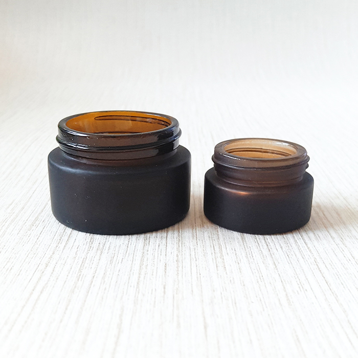 5G 10G 15G 15G 20G 30G 50G 100G 120G frost amber jars with screw cap for glass cream jars