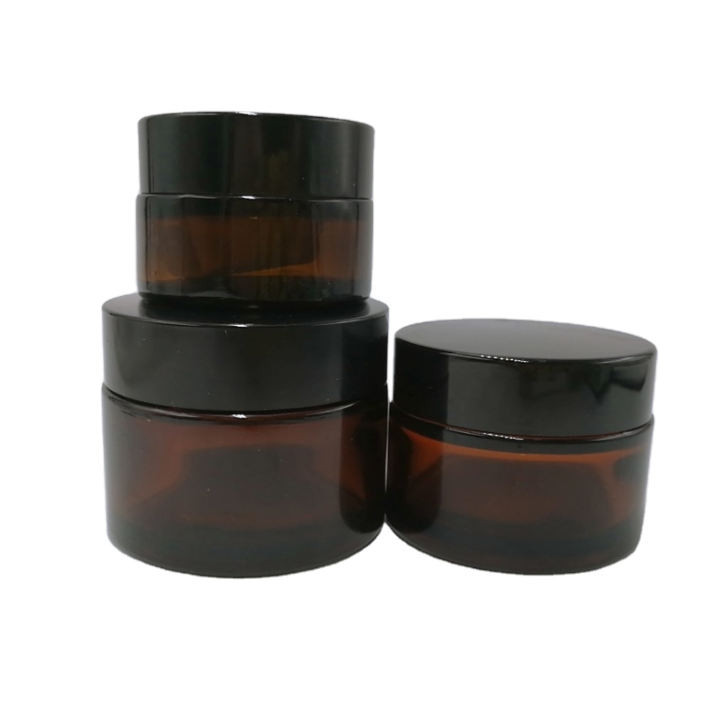 5G 10G 15G 20G 30G 50G 100G120G glass jar cosmetic jar amber glass jars