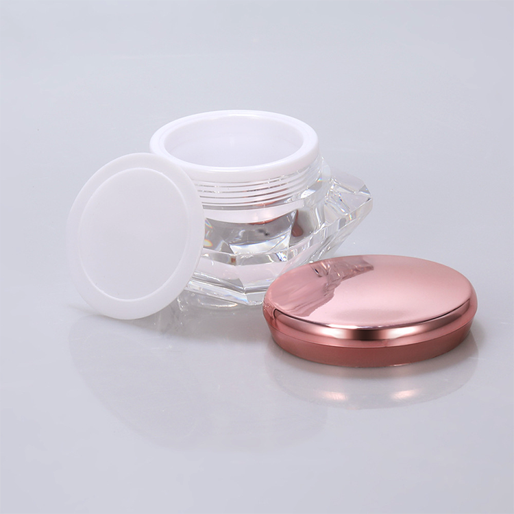 5G 10G 15G 20G 30G Diamond Shape Acrylic Plastic Cosmetic Cream Jar