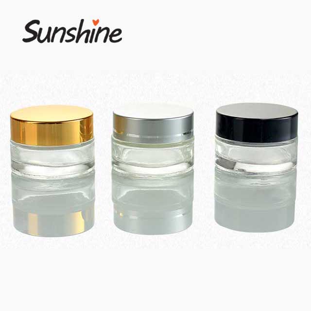 5G 10G 20G 30G 50G 80G 100G clear empty glass cosmetic containers