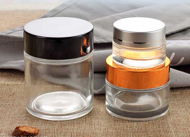 5G 10G 20G 30G 50G 80G 100G clear empty glass cosmetic containers