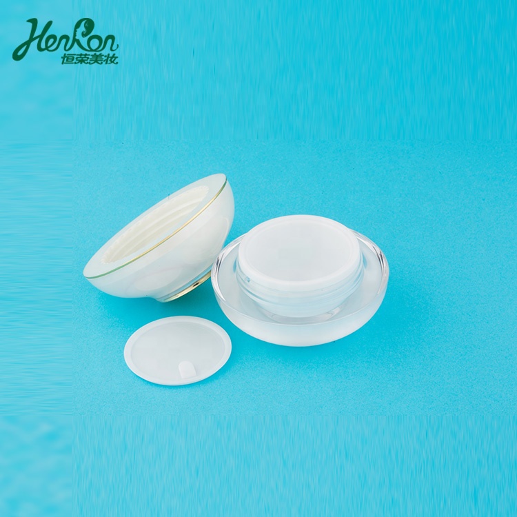 5G 10G 30G 50G 5Ml Jar Empty Round White Acrylic Plastic Jar Container Eye Cream Bottle