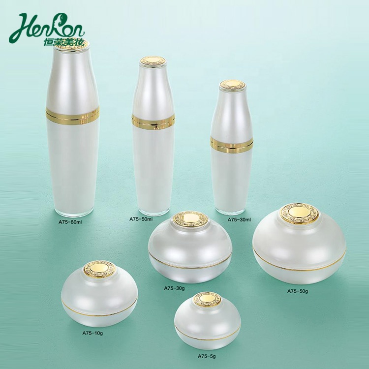 5G 10G 30G 50G 5Ml Jar Empty Round White Acrylic Plastic Jar Container Eye Cream Bottle