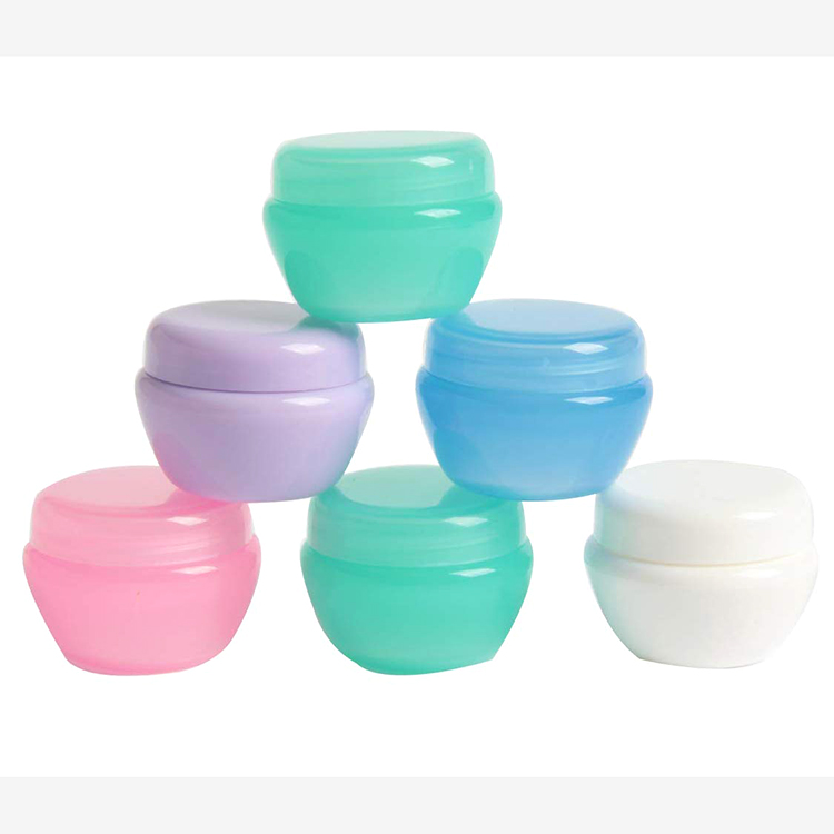5G 5ML Plastic Small Travel Containers with Inner Liner Leakproof Refillable Cosmetics Makeup Cream Jar