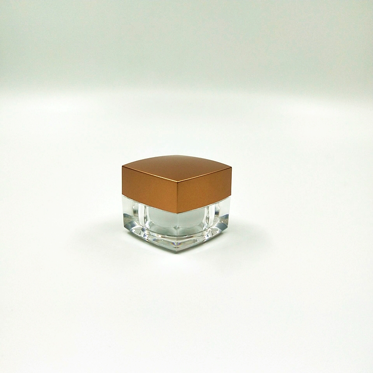 5G square bottle Best price skin care cream jar empty plastic cosmetic jar plastic acrylic jar can print logo