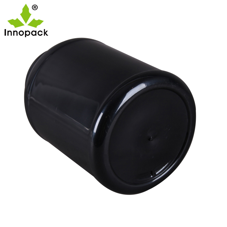 5L black pet plastic jar with lid for whey protein powder